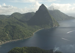 St Lucia Mountain and Ocean View