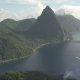 St Lucia Mountain and Ocean View